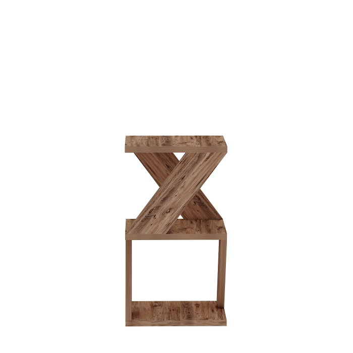 Hanah Home Mesa auxiliar Albeni Atlantic Pine Pino Atlantico Tablero de Partículas Melamina 29.6x54.2x29.6 cm